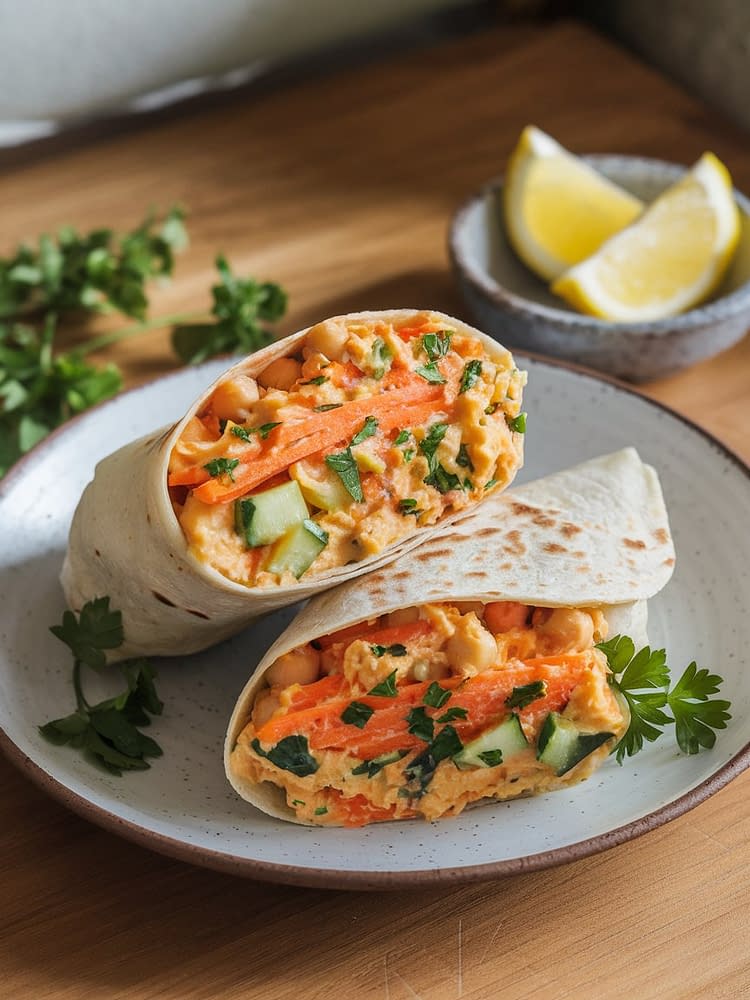 Vegan Chickpea Salad Wraps