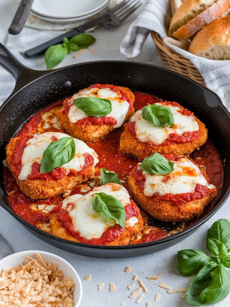 One Pan Baked Chicken Parmesan Recipe