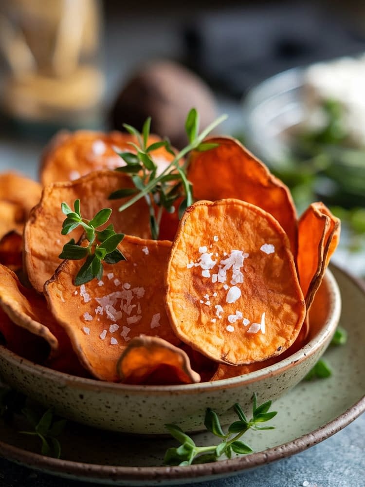 Baked Sweet Potato Chips Recipe