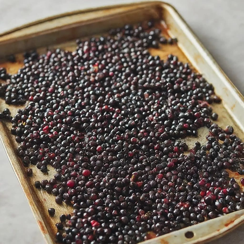 Preparing Elderberries