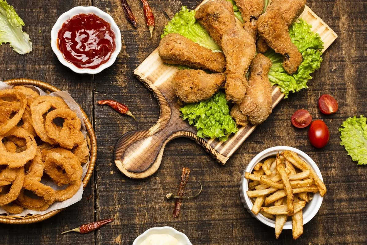 Fried and greasy foods