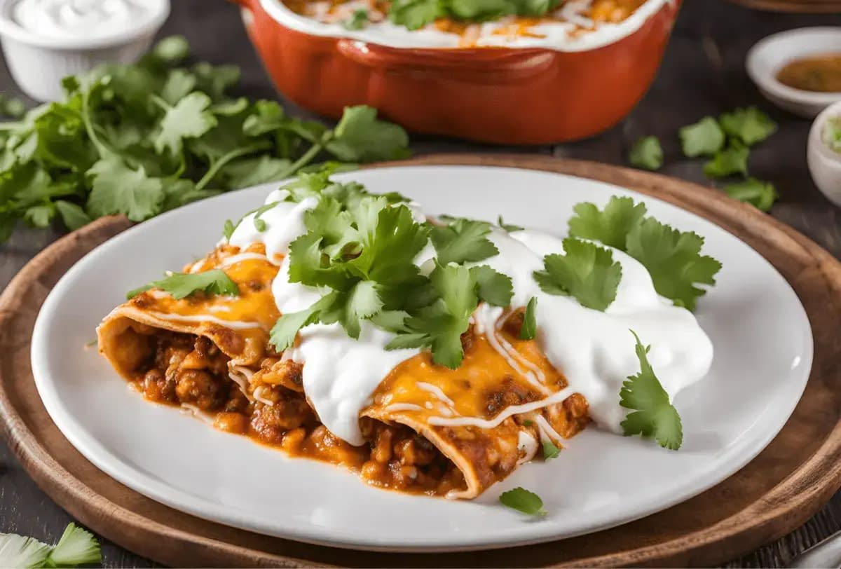 Reheating Process for Enchiladas