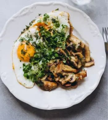 Oyster Mushroom Breakfast Recipe