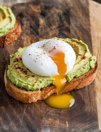 Avocado Toast with Poached Egg & Chili Flakes Recipe