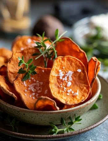 Baked Sweet Potato Chips Recipe