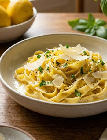 Lemon Cream Sauce Pasta Recipe