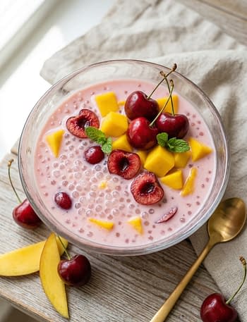 Cherry and Mango Sago Recipe 2