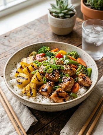 Pineapple Teriyaki Chicken Bowls