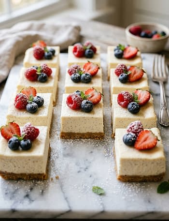 Vanilla Bean Cheesecake Squares