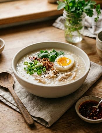 creamy Rice Porridge with Chicken