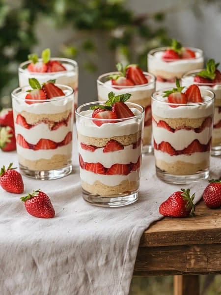 Strawberry Shortcake Trifles Recipe