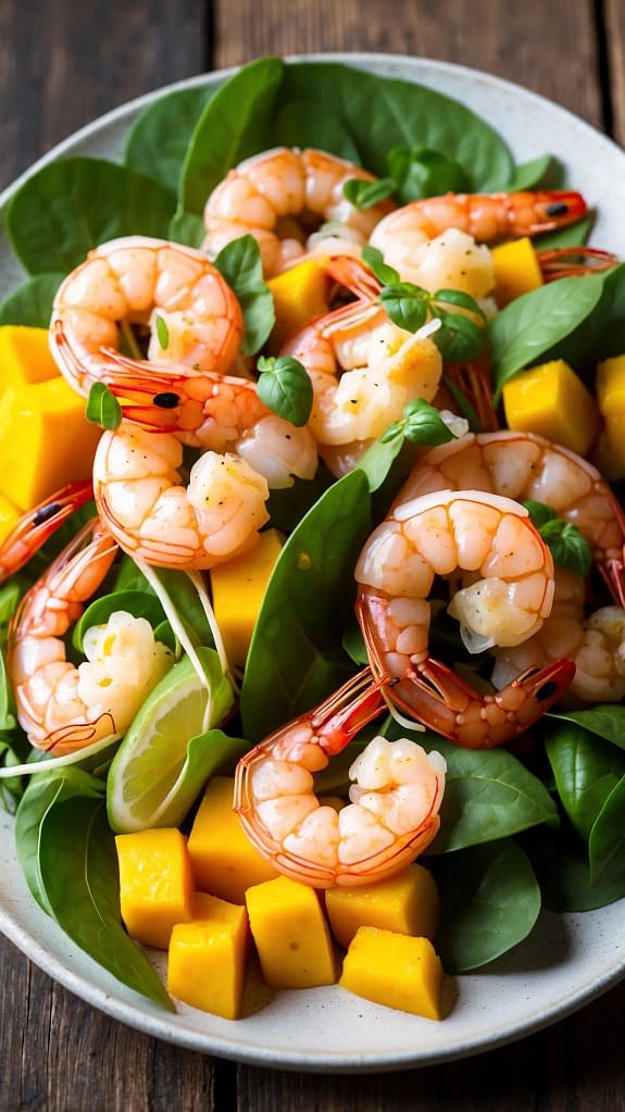 Leonardo Vision XL A bright summery plate of Thai mango shrimp 1