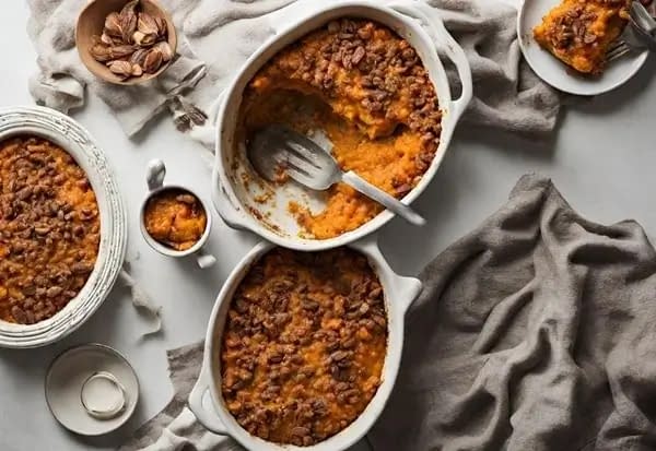 Serving Sweet Potato Casserole