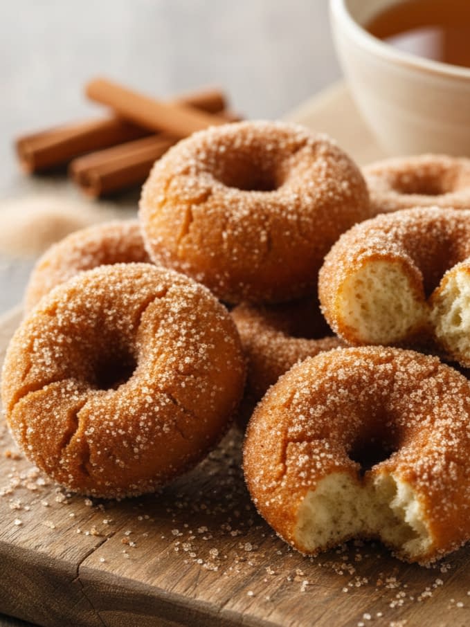 Spiced Apple Cider Donut Holes