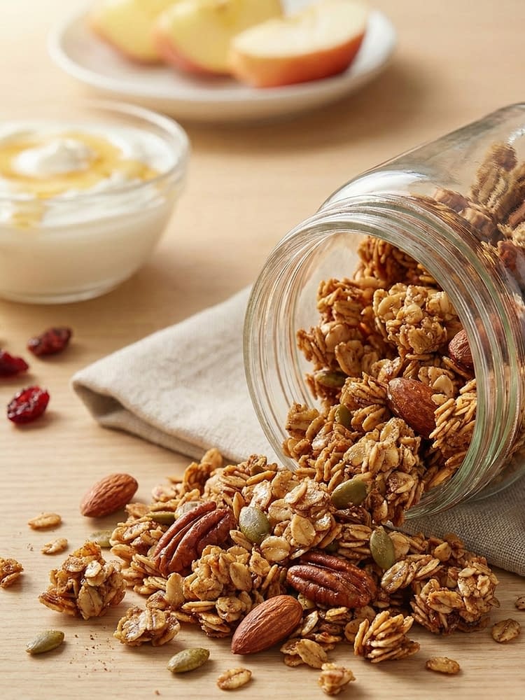 Cinnamon Maple Granola Clusters