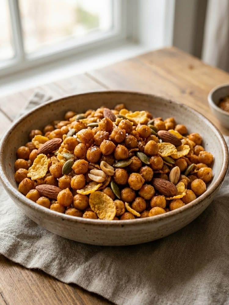 Crispy Chickpea Snack Mix Recipe