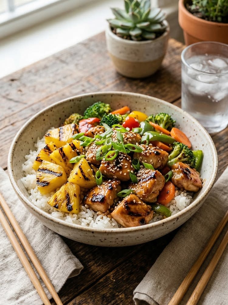 Pineapple Teriyaki Chicken Bowls