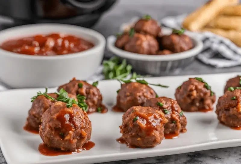 Raw Frozen Meatballs: Checking for doneness