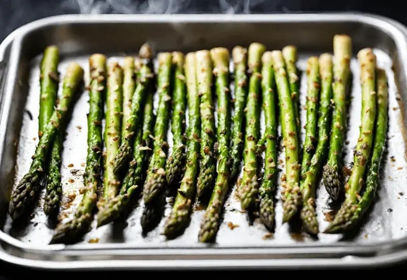 Asparagus Monitoring Progress Check for doneness