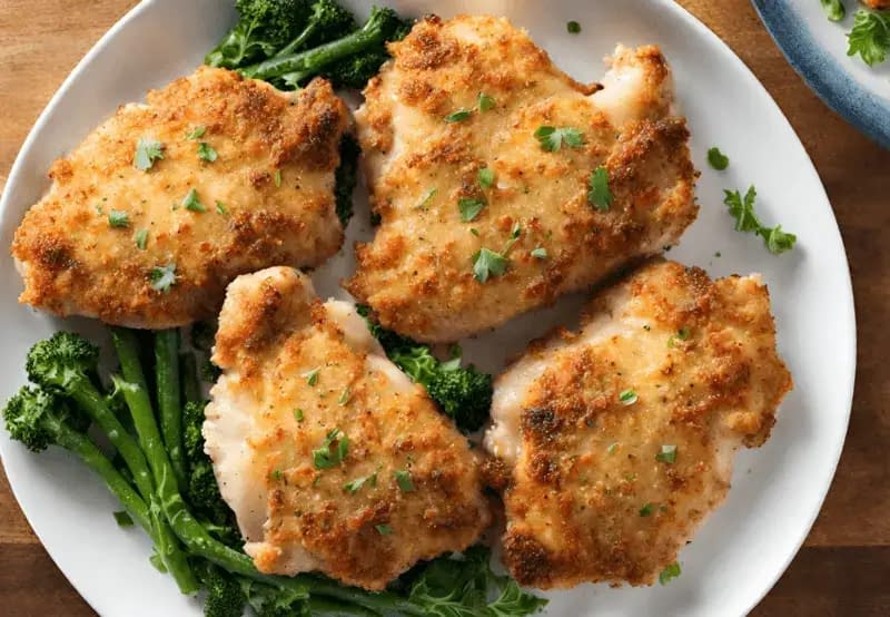 Parmesan Crusted Chicken Thighs