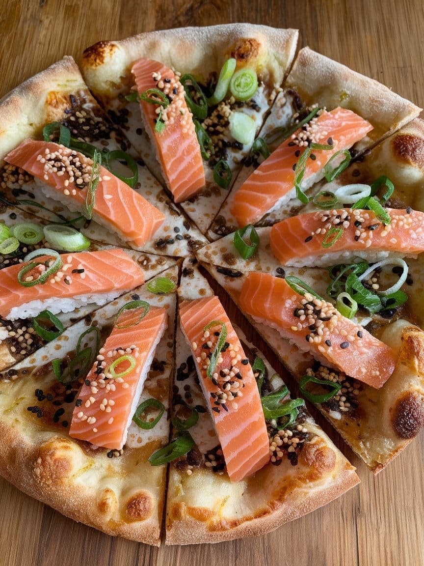 Sushi Pizza Recipe - Petite Panini
