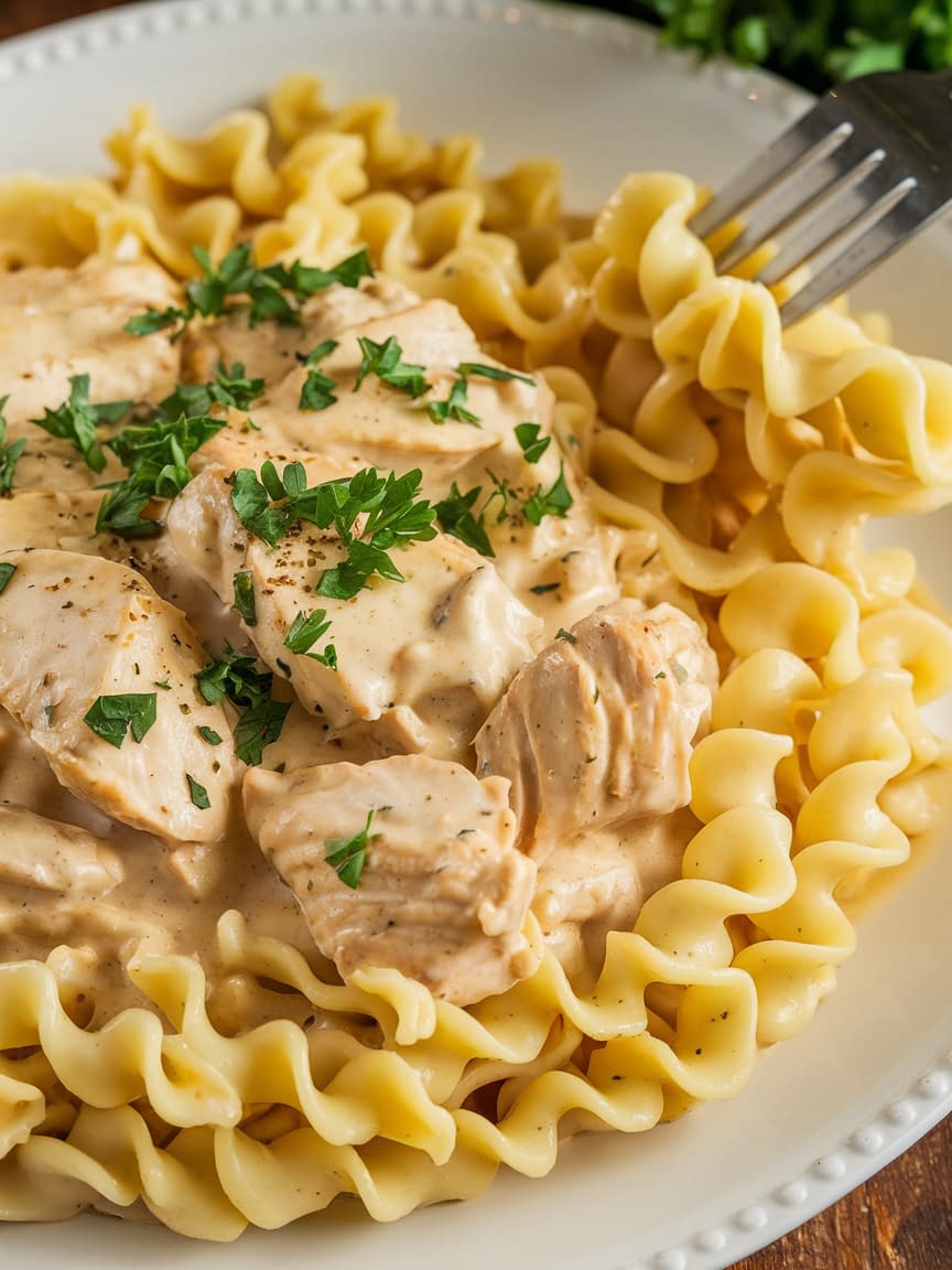 Chicken Stroganoff Recipe - Petite Panini