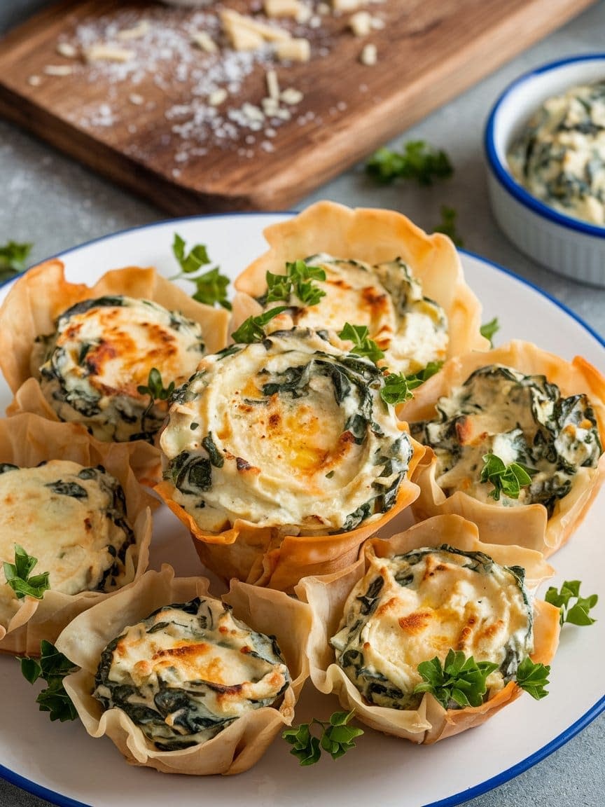 Spinach and Artichoke Dip Bites Recipe - Petite Panini