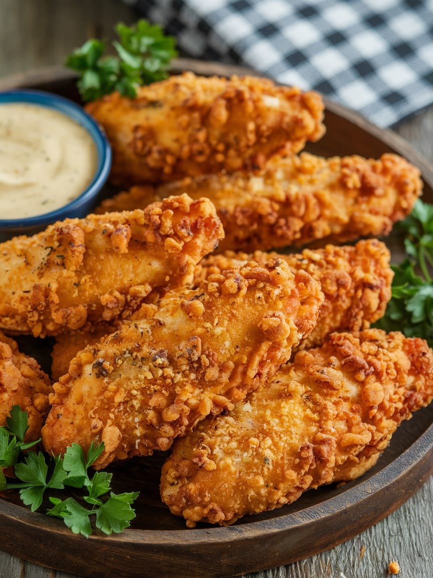 Crispy Baked Chicken Breast Tenders - Petite Panini