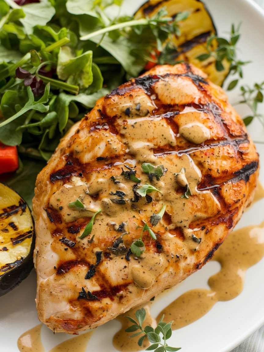 Honey Mustard Grilled Chicken Breast - Petite Panini