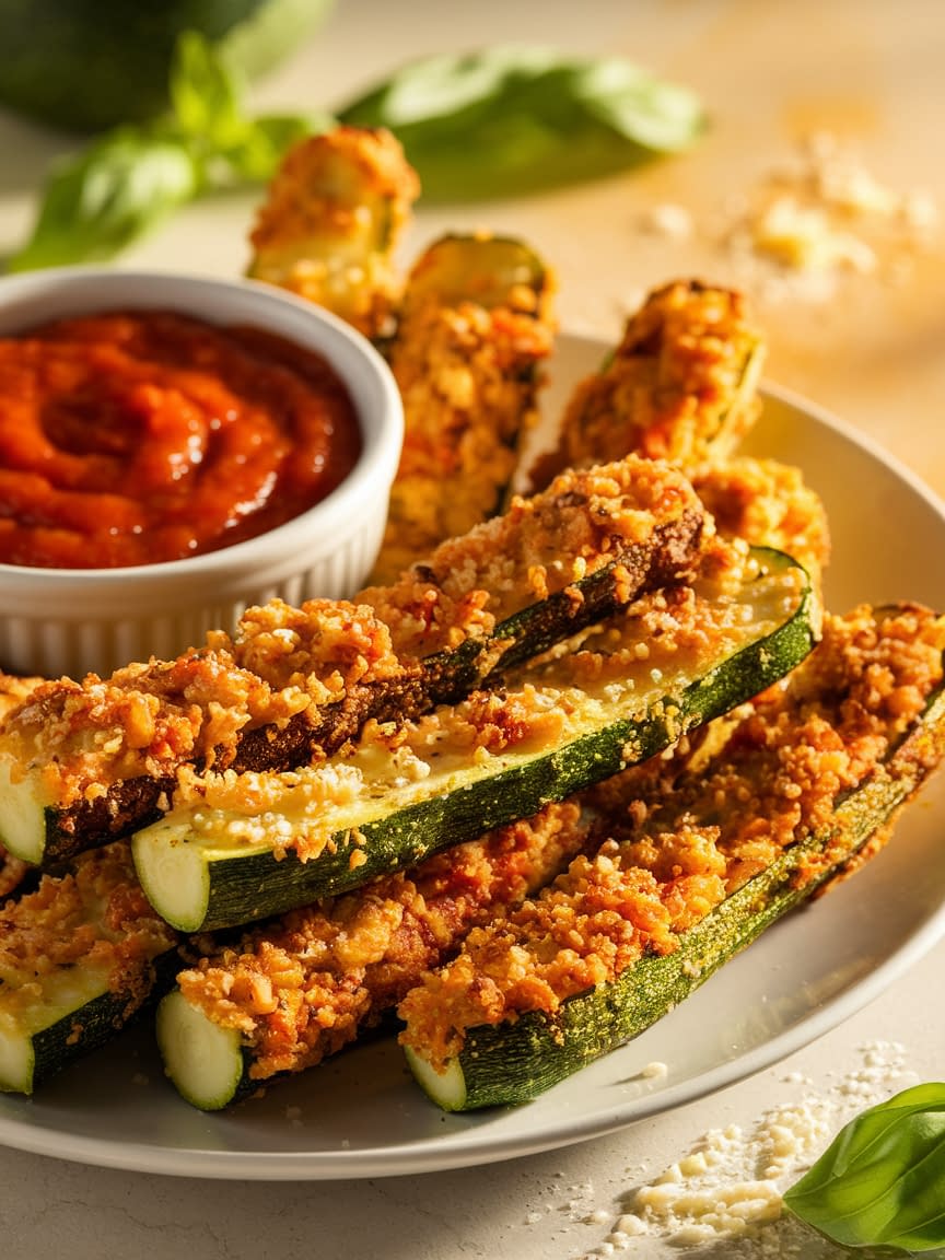Crispy Baked Zucchini Fries - Petite Panini
