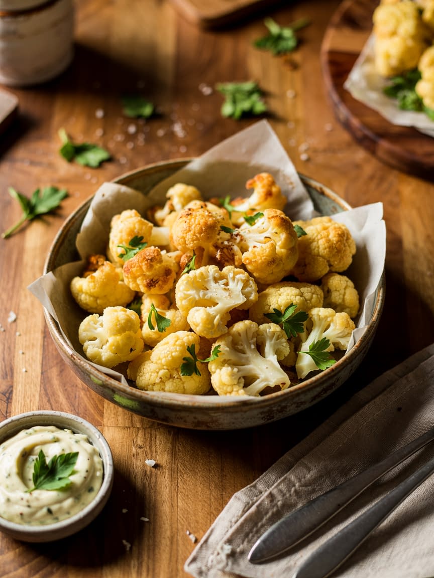 Air Fryer Parmesan Cauliflower Recipe - Petite Panini