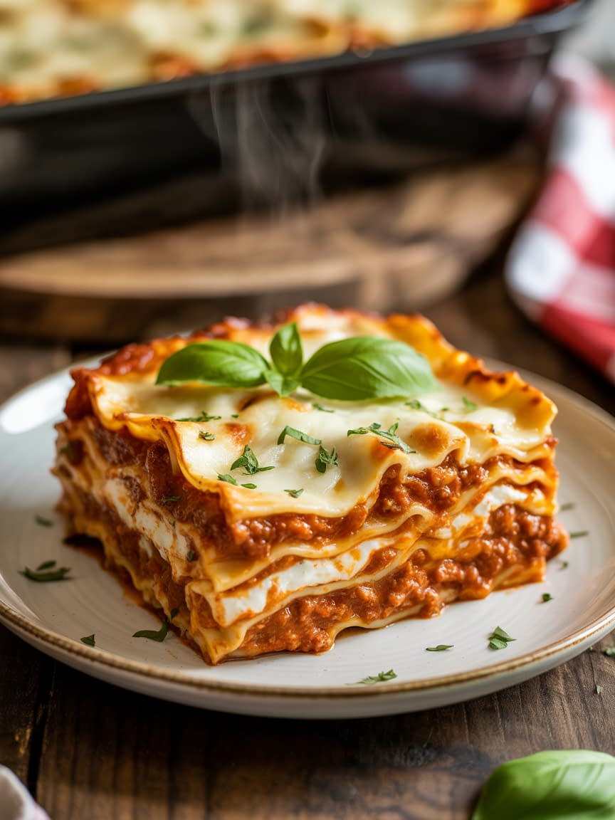 Lasagna Recipe with Ricotta - Petite Panini