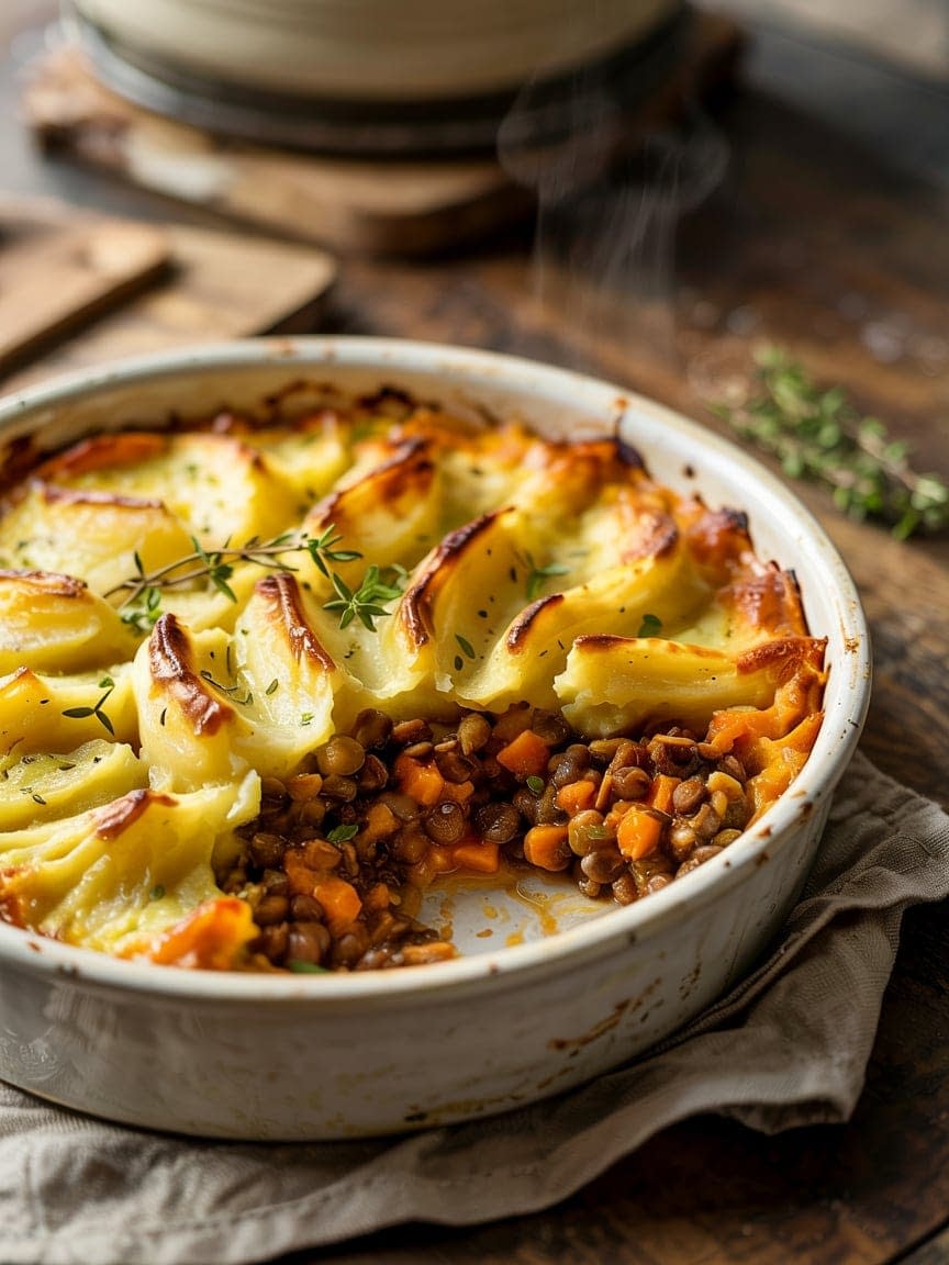 Vegan Lentil Shepherd’s Pie Recipe - Petite Panini