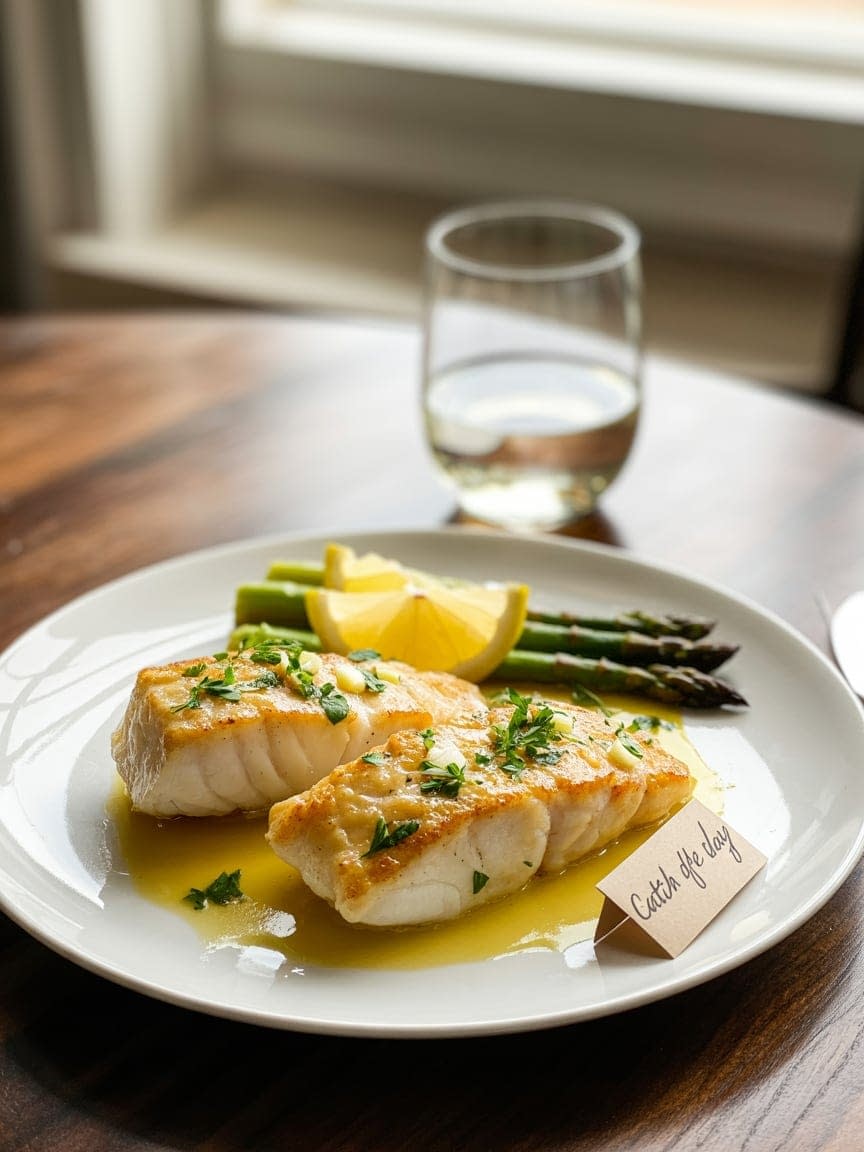 Lemon Butter Baked Cod Recipe - Petite Panini