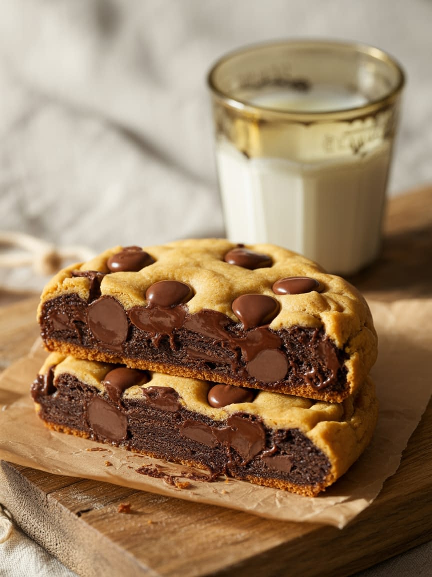 The Best Fudgy Chewy Brookies - Petite Panini