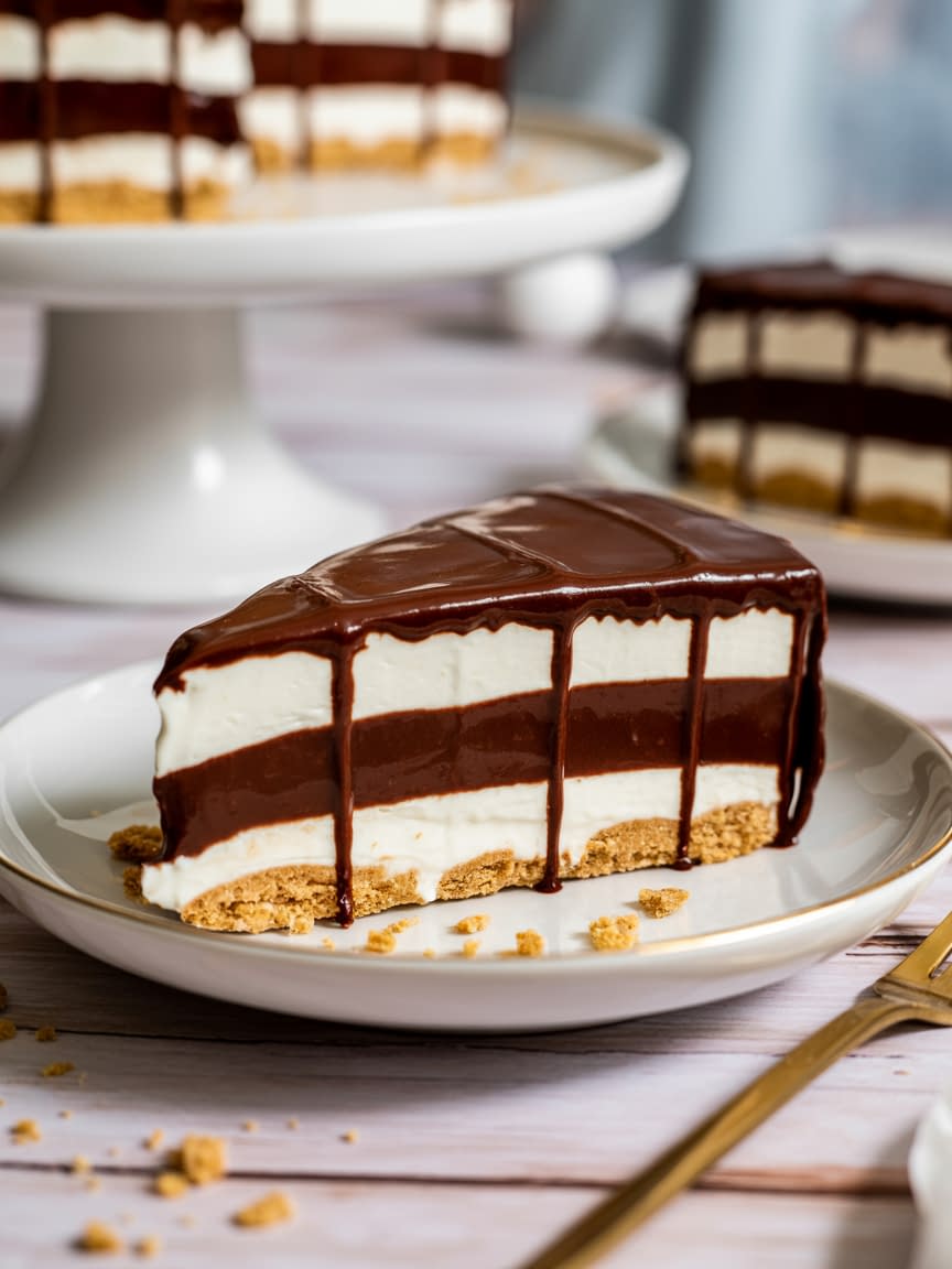 No-Bake Chocolate Eclair Cake Recipe - Petite Panini