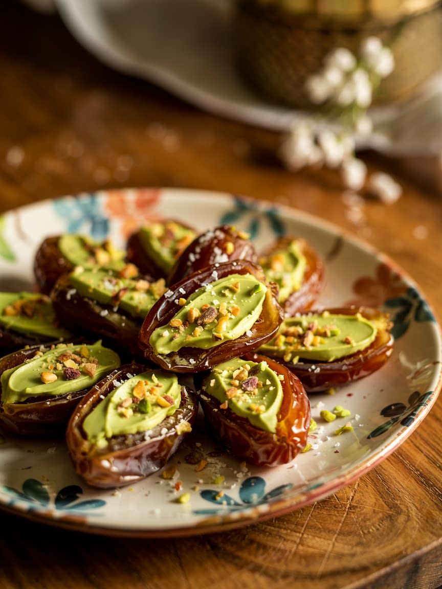 Pistachio Butter-Stuffed Dates Recipe - Petite Panini