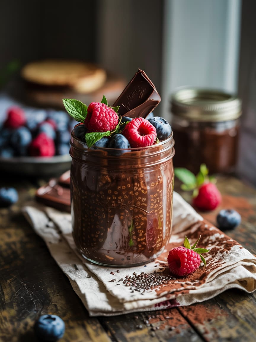 Fudgy Chocolate Chia Seed Pudding Recipe - Petite Panini