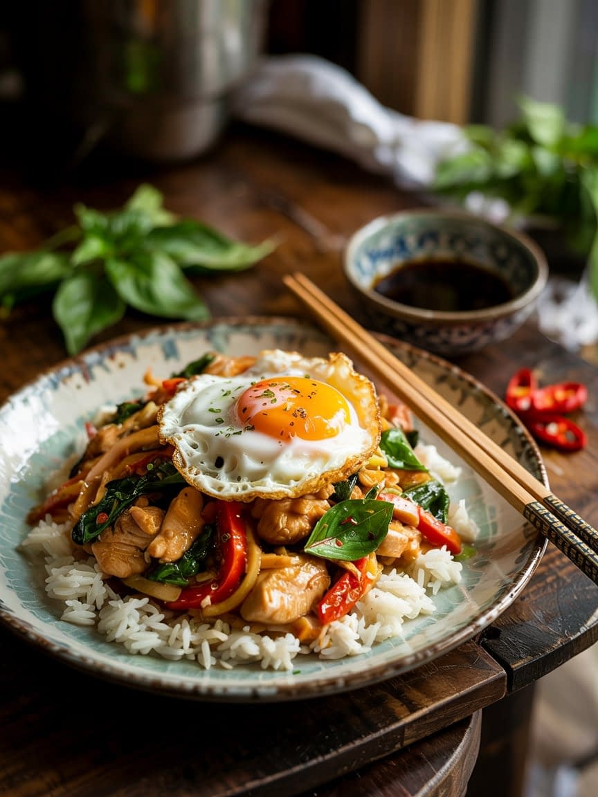 Thai basil chicken(Pad Krapow Gai) Recipe - Petite Panini
