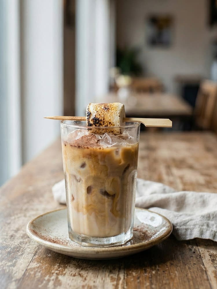 toasted marshmallow iced coffee