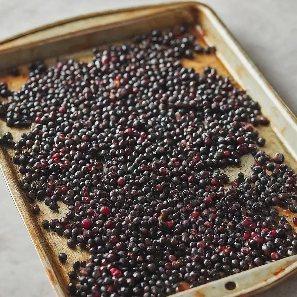 Preparing Elderberries