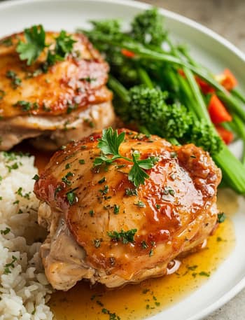 Honey Garlic Chicken Thighs Recipe
