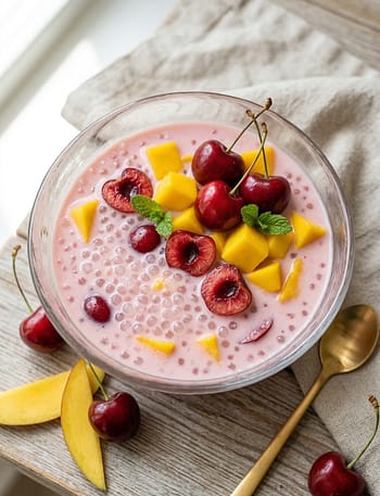 Cherry and Mango Sago Recipe 2