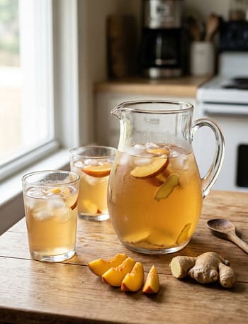 Peach Ginger Iced Tea Recipe