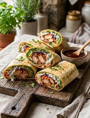 BBQ Chicken Tortilla Wraps 1