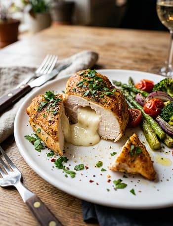 Mozzarella Stuffed Chicken Breasts